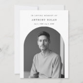 In Loving Memory Foto Uitnodiging voor begrafenish (Voorkant)