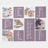 In Loving Memory Fotocollage Memorial Quote Fleece Deken (Voorkant (Horizontaal))