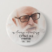 "In Loving Memory" Fotodistributie Button (Voorkant)