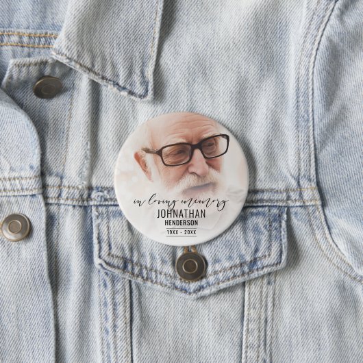 "In Loving Memory" Fotodistributie Button (In situ)