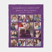 In Loving Memory Friend Photo Collage  Fleece Deken (Voorkant)