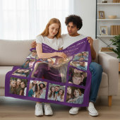 In Loving Memory Friend Photo Collage  Fleece Deken