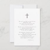 In Loving Memory Funeral Arch Photo Prayer Card (Achterkant)