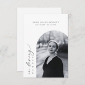 In Loving Memory Funeral Arch Photo Prayer Card (Voorkant / Achterkant)