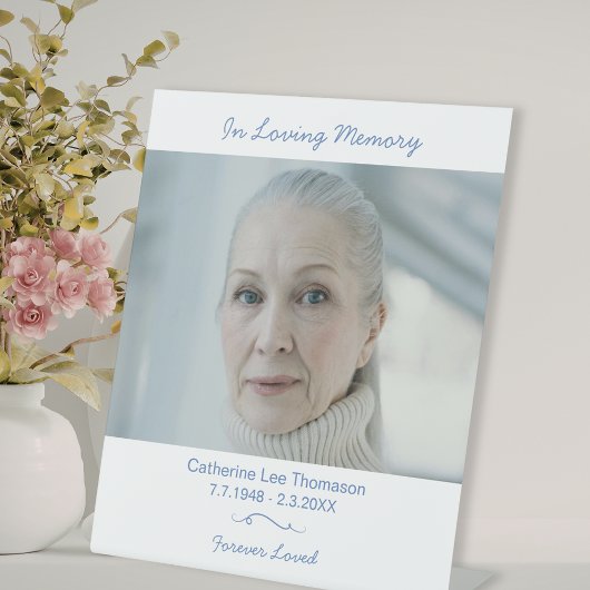 In Loving Memory Funeral Display Table Sign Reclamebord Met Voetstuk