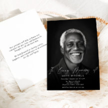 In Loving Memory Funeral Eenvoudige Foto