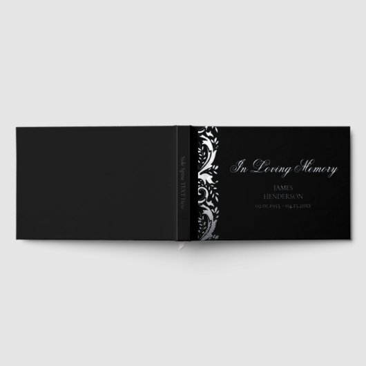 In Loving Memory Funeral Memorial Folie gastenboek (Volledig)