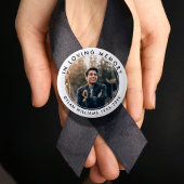 In Loving Memory Funeral Memorial Foto Button