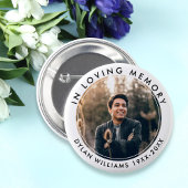 In Loving Memory Funeral Memorial Foto Button