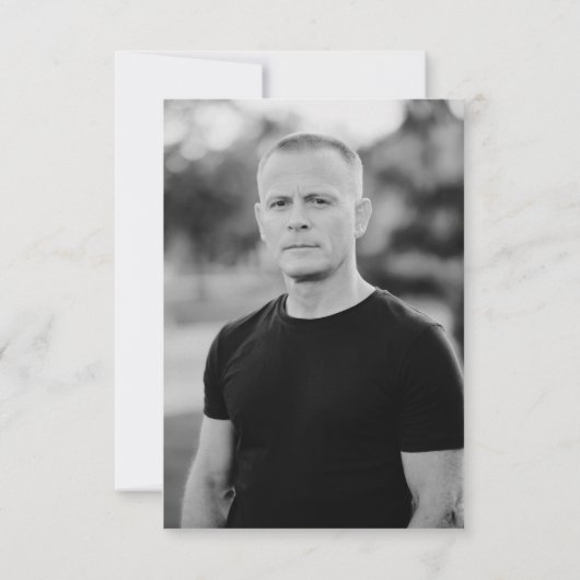 In Loving Memory Funeral Memorial Keepsake Card (Achterkant)