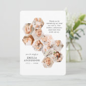 In Loving Memory Funeral Modern 10 foto's Kaart (Staand voorkant)