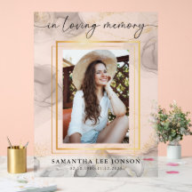 In Loving Memory Funeral Photo Welkom Waterverf