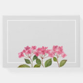 In Loving Memory Funeral Waterverf Hydrangea Gastenboek (Achterkant)