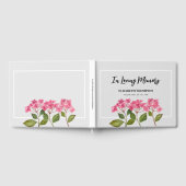 In Loving Memory Funeral Waterverf Hydrangea Gastenboek (Volledig)