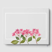 In Loving Memory Funeral Waterverf Hydrangea Gastenboek (Achterkant)