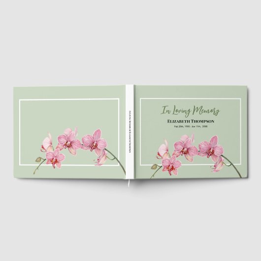 In Loving Memory Funeral Waterverf Hydrangea Gastenboek (Volledig)