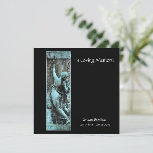 In Loving Memory Funerary Art Viering van het leve Kaart (Staand voorkant)