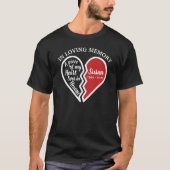 In Loving Memory Gedenkteken Gepersonaliseerd T-shirt (Voorkant)