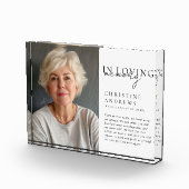"In Loving Memory" Gedenkteken, naam, foto (Rechts)