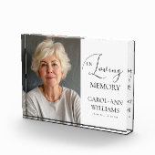 "In Loving Memory" Gedenkteken, naam, foto (Rechts)
