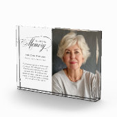 "In Loving Memory" Gedenkteken, naam, foto (Rechts)