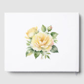 In Loving Memory Gele Rozen 1 foto Gastenboek (Achterkant)