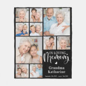 In Loving Memory Gepersonaliseerde 10 fotocollage Fleece Deken (Voorkant)
