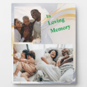 In Loving Memory Gepersonaliseerde tafelblad plaqu Fotoplaat (Voorkant)