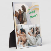 In Loving Memory Gepersonaliseerde tafelblad plaqu Fotoplaat (Zijkant)