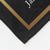 In Loving Memory Gouden begrafenisfoto Fleece Deken (Hoek)