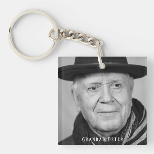 In Loving Memory Granddad Peter Photo Keychain (Voorkant)