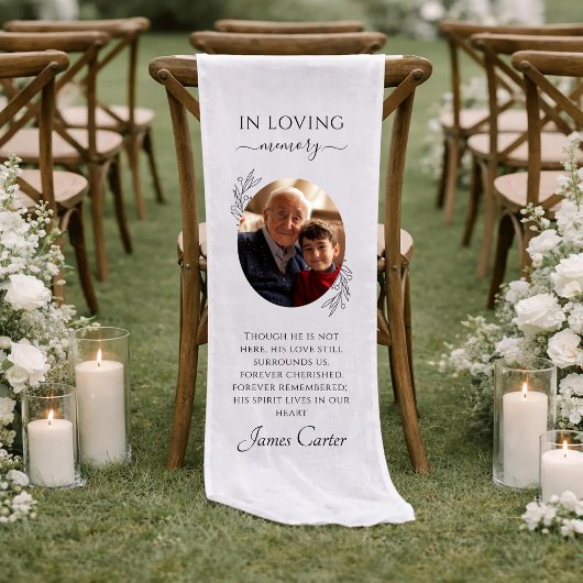 In Loving Memory Grandparent Wedding Memorial Korte Tafelloper