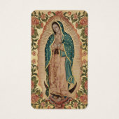 In Loving Memory Guadalupe Photo Prayer Card Visitekaartje (Voorkant)