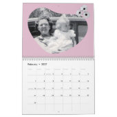 In Loving Memory Hartvormige Foto Madeliefjes Kalender (Feb 2027)