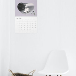 In Loving Memory Hartvormige Foto Madeliefjes Kalender