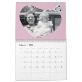 In Loving Memory Heart Shape Photo Daisies Kalender (Feb 2026)