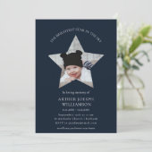 In Loving Memory Helderste ster Kinderbegrafenis Kaart (Staand voorkant)