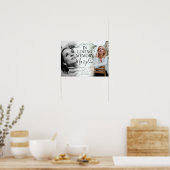 In Loving Memory Herdenkings Voor & Na Foto Poster (Keuken)