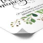 In Loving Memory Herdenkingskaars Brandt Bord Poster (Hoek)