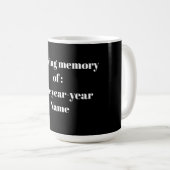 In Loving Memory – Herdenkingsontwerp Koffiemok (Voorkant rechts)