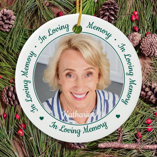 In Loving Memory Herembrance 2 Foto Memorial Keramisch Ornament