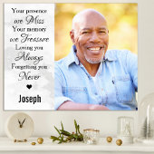 In Loving Memory Herembrance Memorial Foto Poster