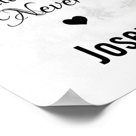 In Loving Memory Herembrance Memorial Foto Poster (Hoek)