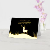 In Loving Memory Herinnering begrafenishert Folie Wenskaart (Orchidee)