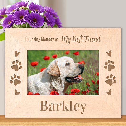 In Loving Memory - Hond Beste Vriend Huisdier Memo Gegraveerde Lijstjes