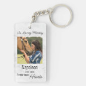 In Loving Memory Horse Memorial Sleutelhanger (achterkant)