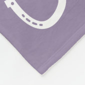 In Loving Memory Horse Paars Fleece Deken (Hoek)