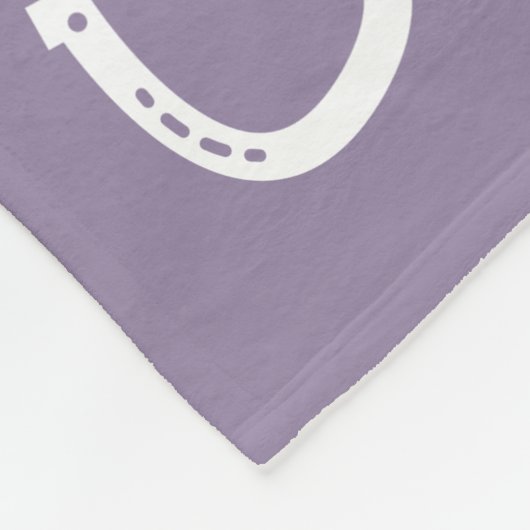 In Loving Memory Horse Paars Fleece Deken (Hoek)