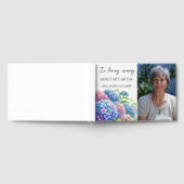 In Loving Memory Hydrangea Floral Funeral Gastenboek (Volledig)