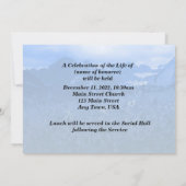 In Loving Memory Invitation, Mountain Wildflower Kaart (Achterkant)